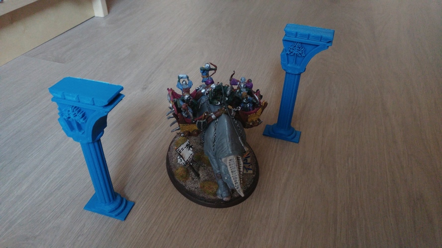 Broken column Gondor Scenography (Warhammer Scenography) 3D Print 150587