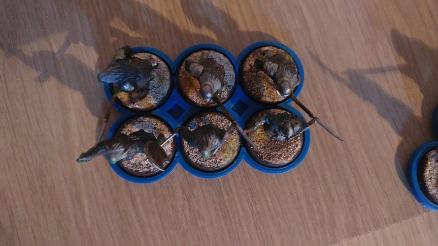 Round base/pedestal (x6) for LOTR warhammer 3D Print 150609