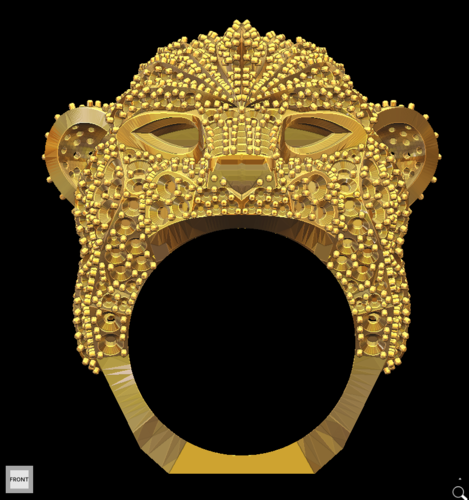 Lion ring 3D Print 150640