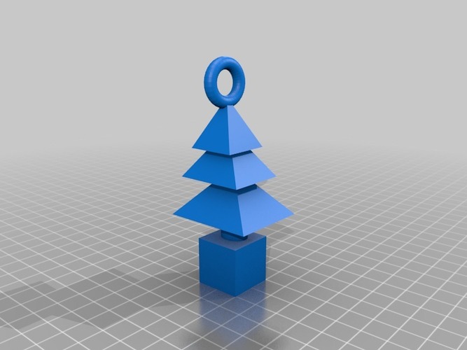 Xmas Tree Pendant / Tree Ornament 3D Print 15071