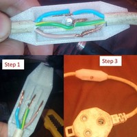 Small Extension Cable Connector {Home Safety and neatly} 3D Printing 150827