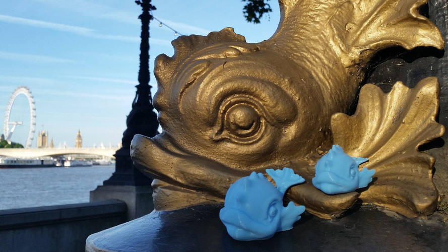 Baby Thames Dolphin Toy 3D Print 150923