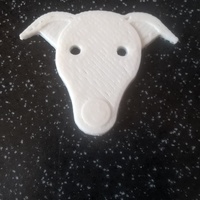Small Whippet Face 3D Printing 150959