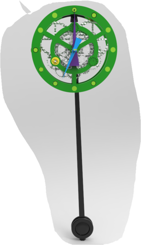 Fully Functional GrandFather Clock-Pendulum Powered 3D Print 150960
