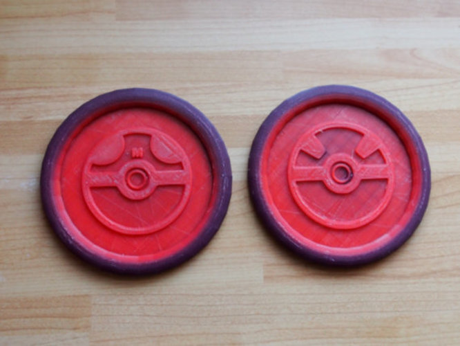 Pokemon Pokeball Coasters  3D Print 151099