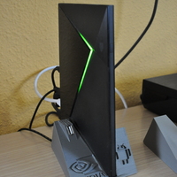 Small Nvidia Shield TV Stand basement (USB socket) 3D Printing 151108