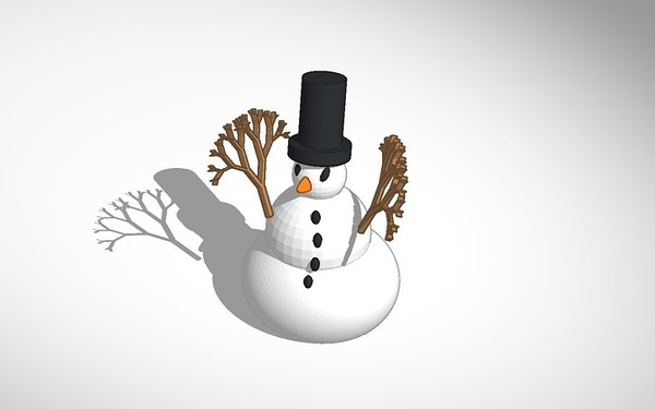 more printer friendly snowman with tophat