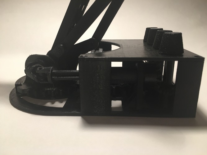 Fully Mechanical Desktop Robot Arm 3D Print 151114