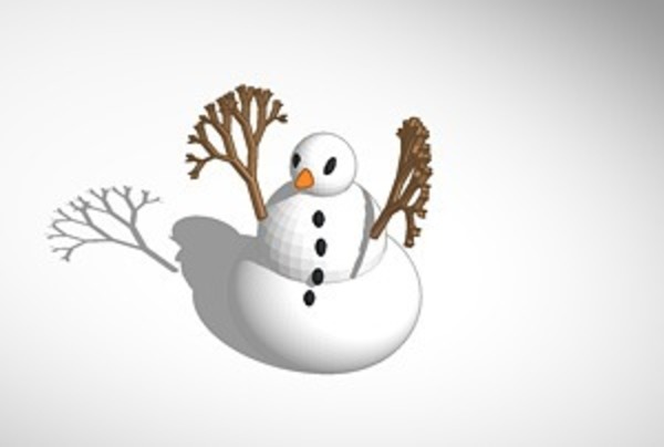 more printer friendly snowman 