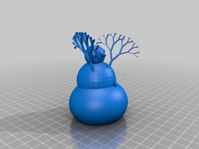 more printer friendly snowman  3D Print 15114