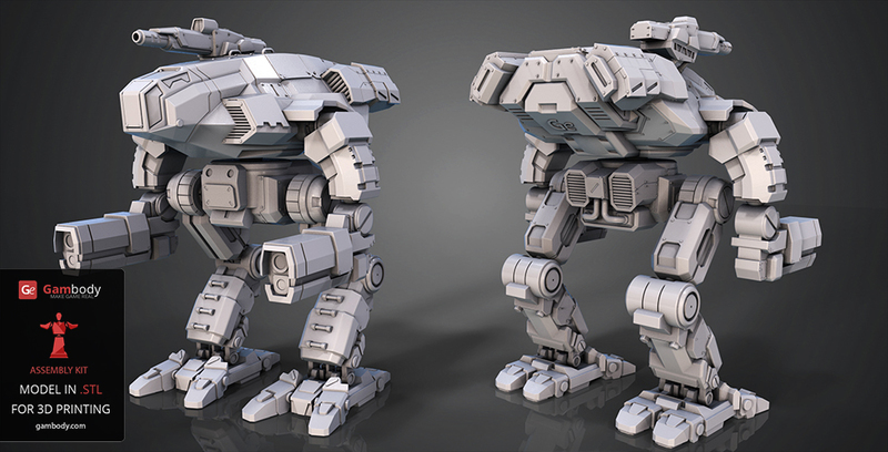 FanArt Battletech Marauder 3D Model Assembly Kit