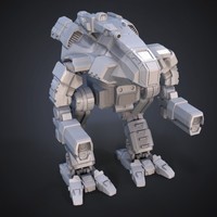 FanArt Battletech Marauder 3D Model Assembly Kit - Thumbnail 4