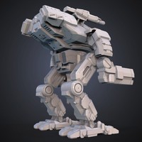 FanArt Battletech Marauder 3D Model Assembly Kit - Thumbnail 5
