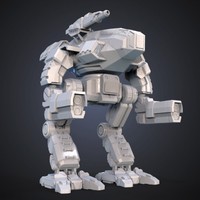 FanArt Battletech Marauder 3D Model Assembly Kit - Thumbnail 8