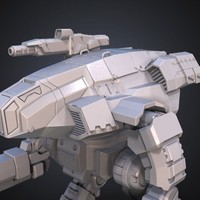 FanArt Battletech Marauder 3D Model Assembly Kit - Thumbnail 9