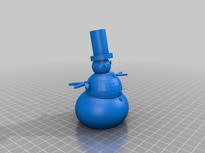 Snowman in tophat