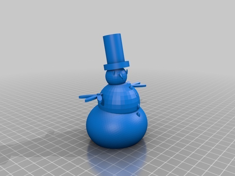 Snowman in tophat
