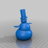 Snowman in tophat - Thumbnail 1