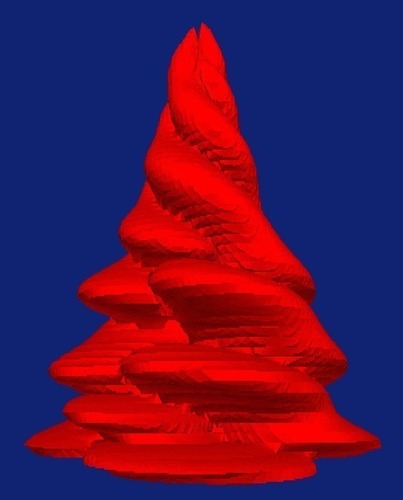 Christmas Tree Isosurface 3D Print 151222