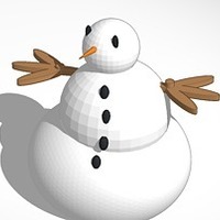 Small the snowman 3D Printing 15132