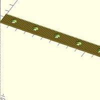 Small Incramental Indexing Rack - Customizable 3D Printing 151356