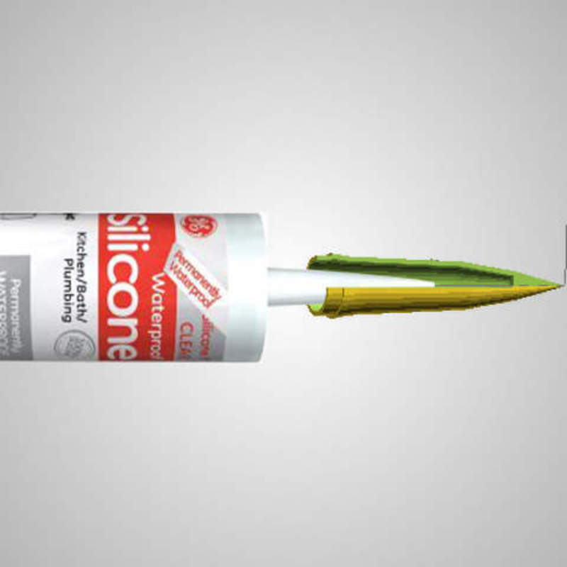 Customizable cap / connector for silicone caulking gun tubes