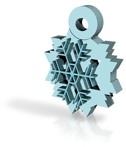 snowflake pendant 3D Print 15140