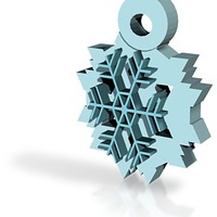 snowflake pendant - Thumbnail 1