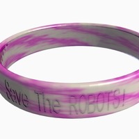 Small Cause Bracelet - Customizable 3D Printing 151400