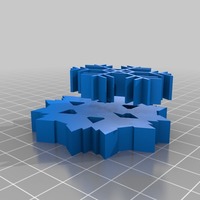 2 snowflake coaster set - Thumbnail 2