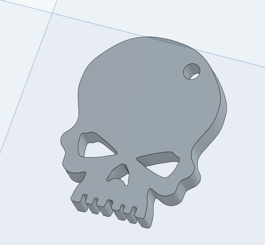 Skull Keychain - portachiavi teschio 3D Print 151449