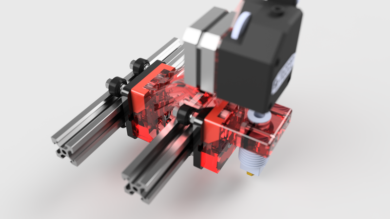 Cartesian flying extruder