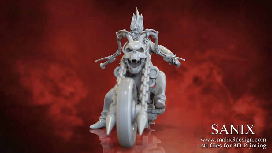 Ghost Rider - 3D Model for 3D Printing 3D Print 151603