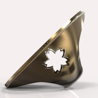 Tenpô Tsuho coine on a bronze ring - Thumbnail 3