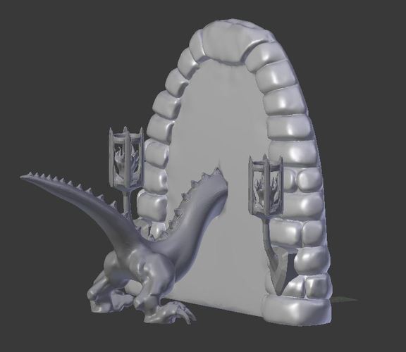 Dragon Book End 3D Print 151656