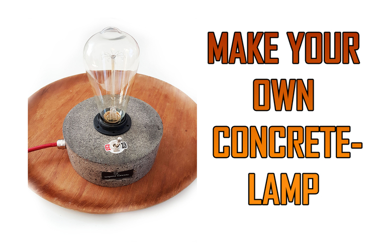 Concrete Lamp 3D Print 151684