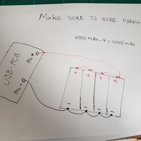 Powerbank DIY 12000-16000 mAh 2.1A - Thumbnail 3