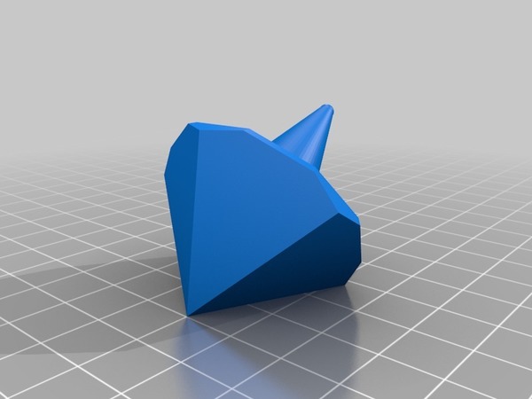 My Customized Single piece peg-top! easy to print and !