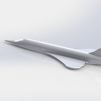 Small Concorde look-alike  3D Printing 151886