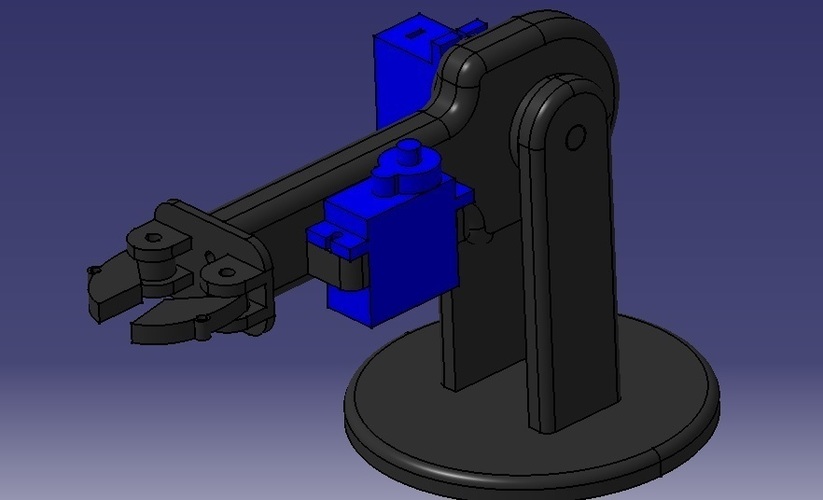 Mini Robotic Arm SG90 Servo HFGJ_TRC_MX 3D Print 151893