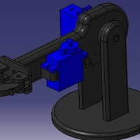 Small Mini Robotic Arm SG90 Servo HFGJ_TRC_MX 3D Printing 151893