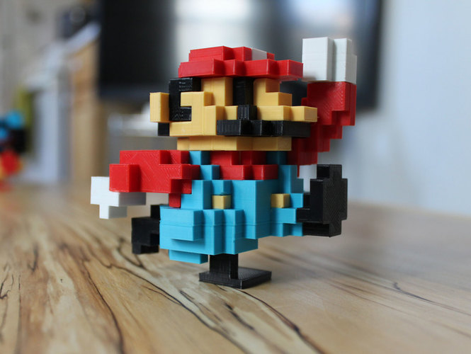 8-Bit Classic Mario 3D Print 151923