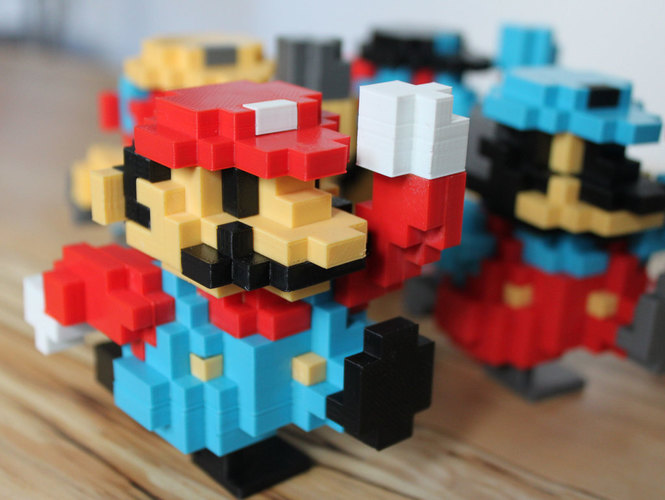 8-Bit Classic Mario 3D Print 151926