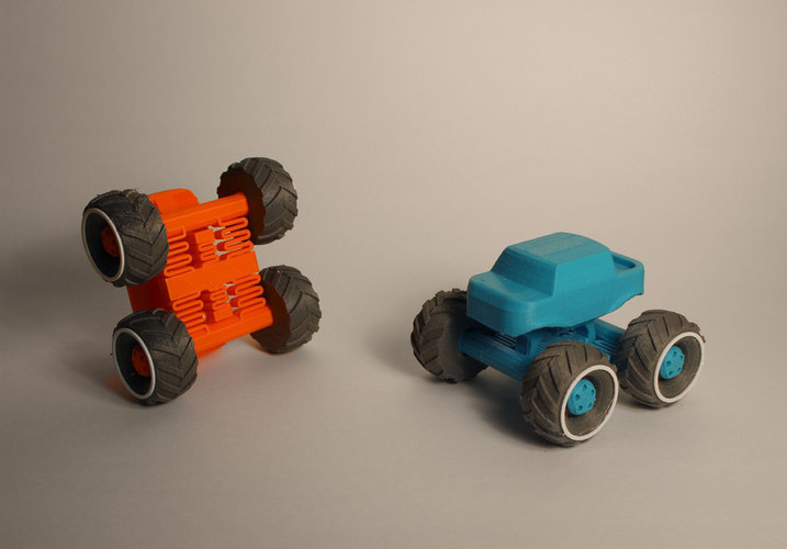 Mini Monster Truck With Suspension 3D Print 151934