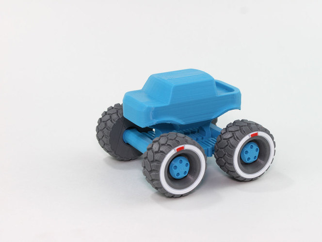 Mini Monster Truck With Suspension 3D Print 151935