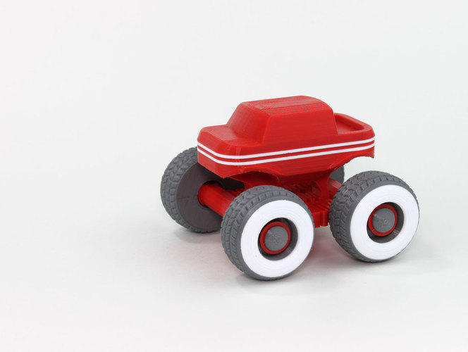 Mini Monster Truck With Suspension 3D Print 151936