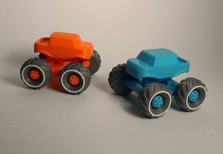 Mini Monster Truck With Suspension 3D Print 151937