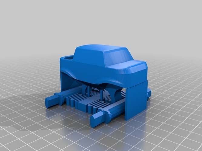 Mini Monster Truck With Suspension 3D Print 151939