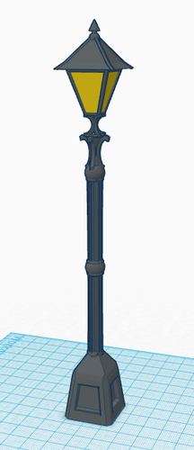 Old Fancy Street Lamp (remastered) 3D Print 152108