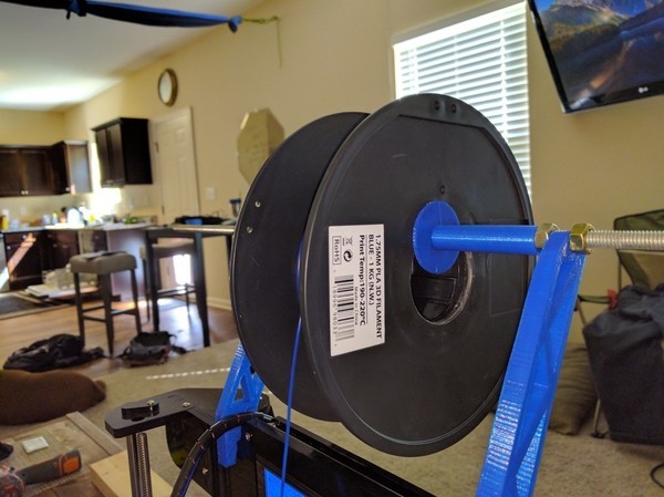 Alunar Prusa i3 (A8) Spacer for frame mounted spool holder